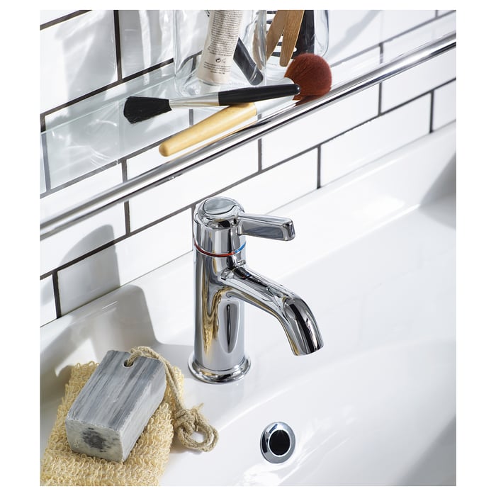 VOXNAN Washbasin mixer tap with strainer, chromeplated IKEA
