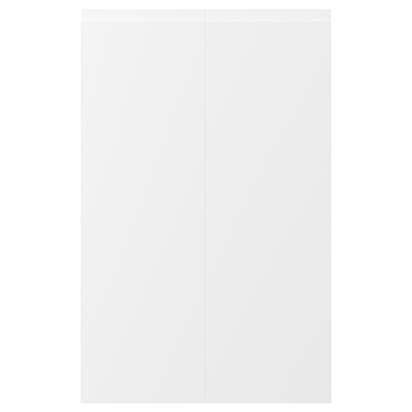 VOXTORP 2-p door f corner base cabinet set - left-hand matt white 25x80 cm