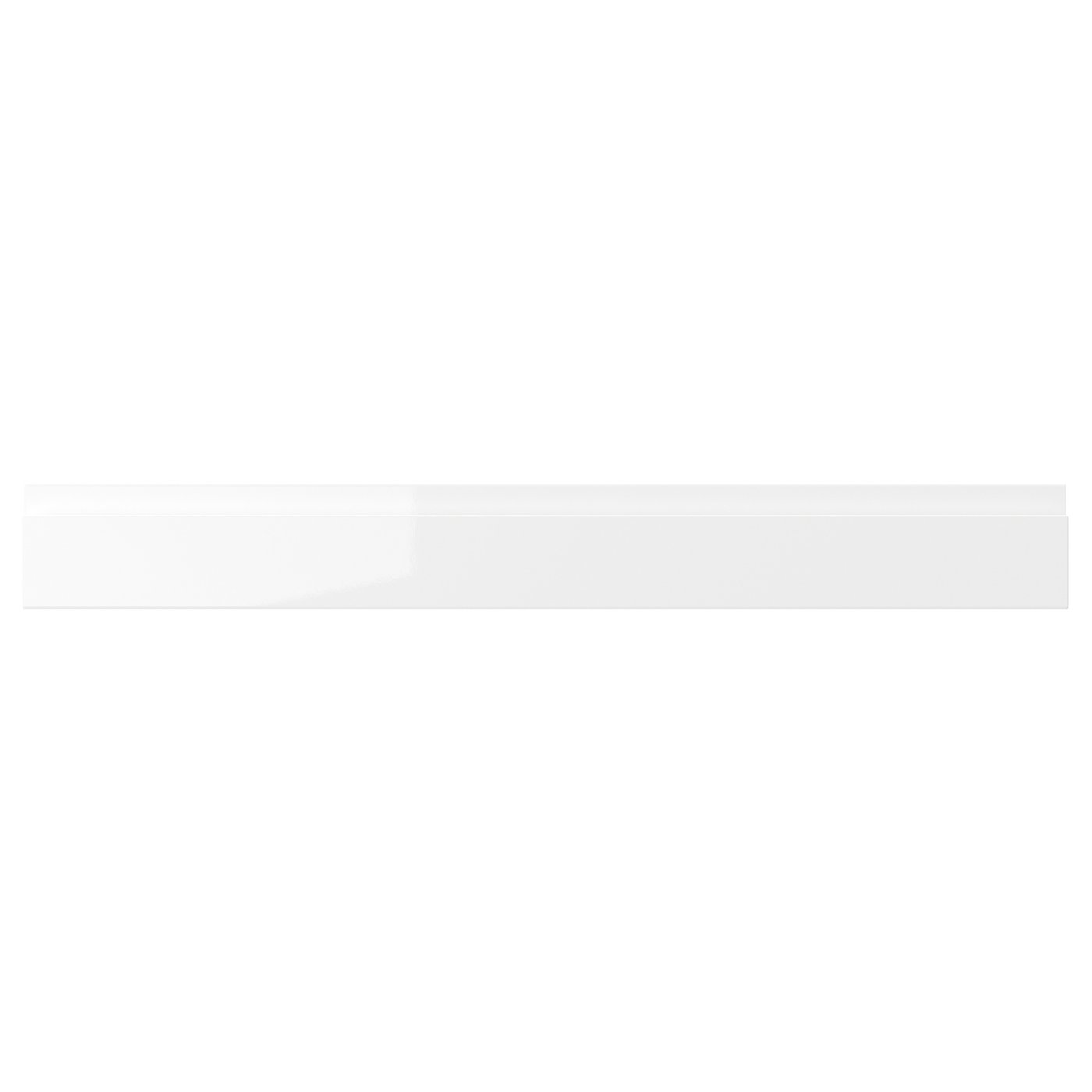VOXTORP Drawer front - high-gloss white 80x10 cm
