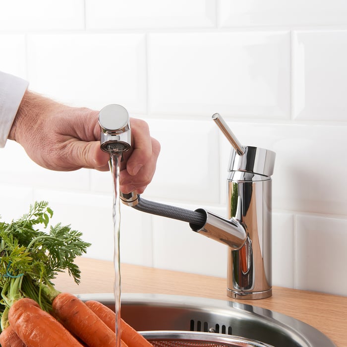 YTTRAN Kitchen mixer tap w pullout spout, chromeplated IKEA