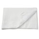 Option: A white ÄNGSKORN mattress protector with quilted design, made of lyocell and cotton, rectangular shape with elastic straps.
