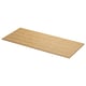 An ÅLSKEN bamboo countertop in natural color, rectangular shape, and smooth design.