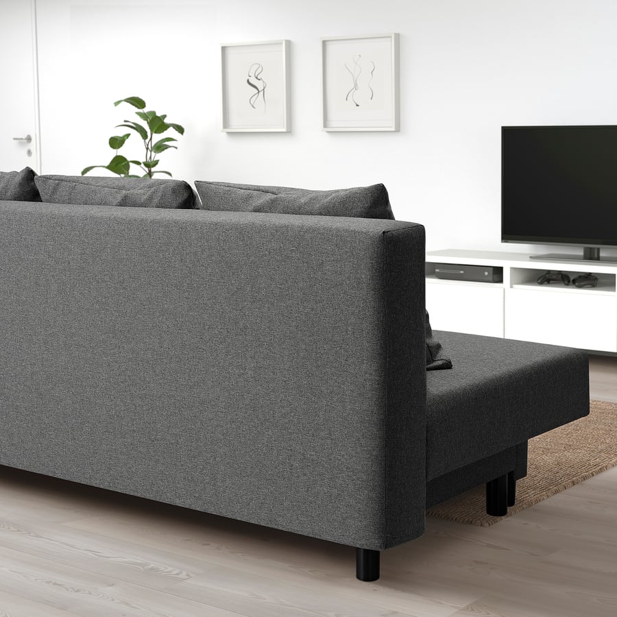 ASARUM Threeseat sofabed, grey IKEA Belgium