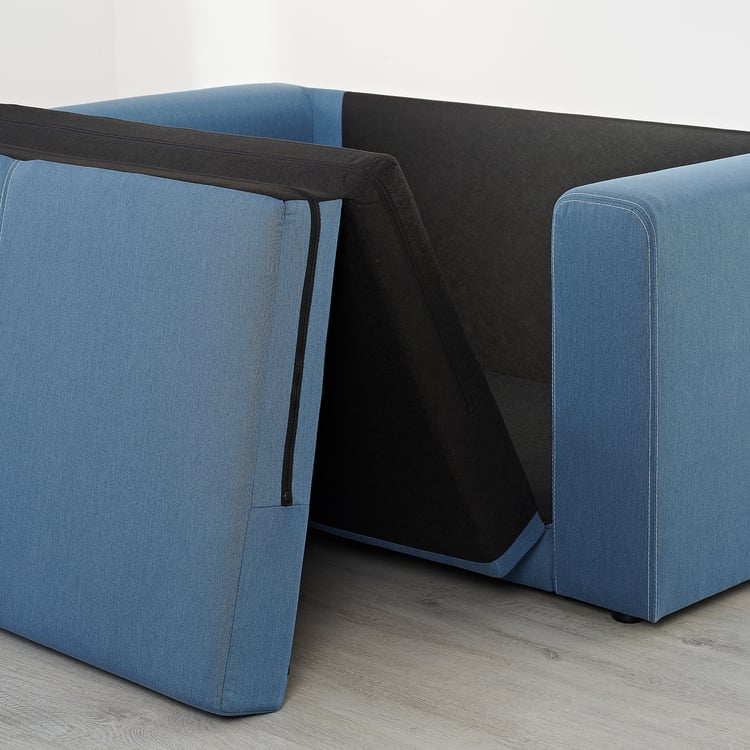 ASKEBY 2seat sofabed, Knisa medium blue IKEA Belgium