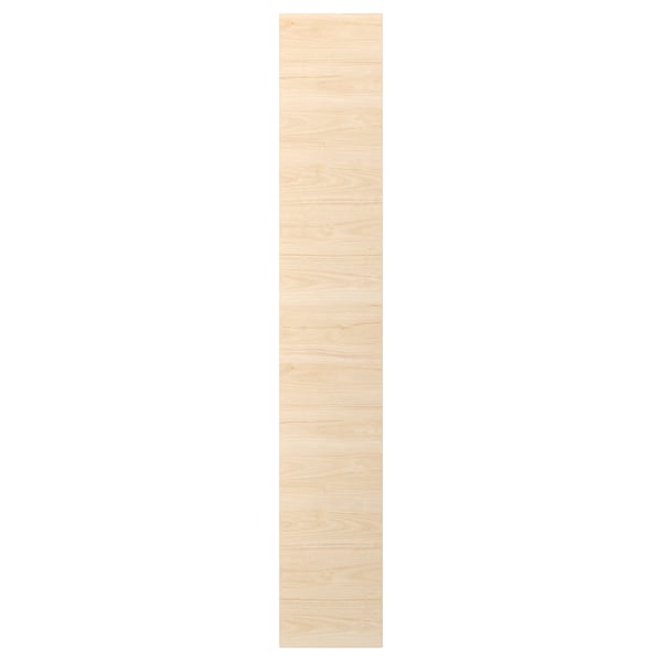 ASKERSUND light ash front panel, rectangular, melamine-coated particleboard, 25-year guarantee.
