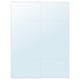 Option: White AULI mirror panels with aluminum frame, four glass sections for sliding doors.