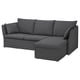 Option: Modern grey l-shaped sectional sofa; comfy, sleek design.