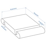 Illustration with measurements for the product: BERGENES.