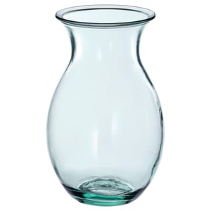 BERGKÖRSBÄR Vase, glass/green, 20 cm