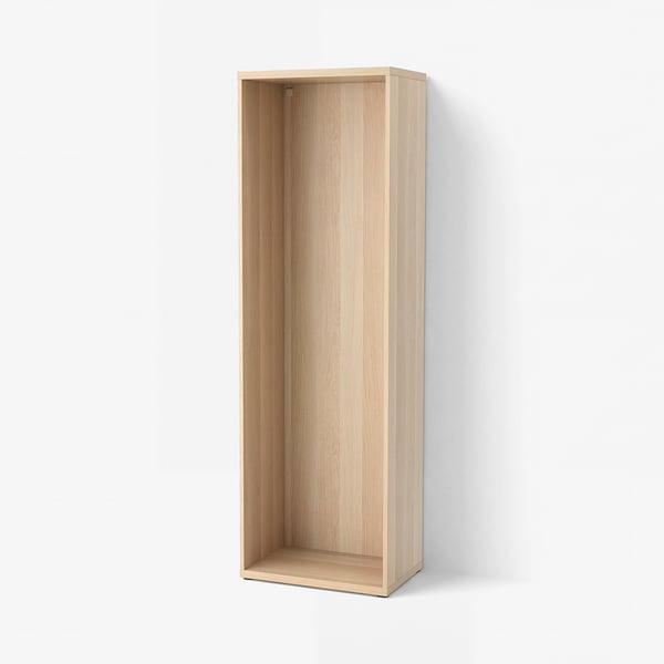 BESTÅ Frame, white stained oak effect, 60x40x192 cm
