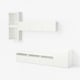 BESTÅ TV storage combination/glass doors, white/Lappviken white clear glass, 300x42x211 cm