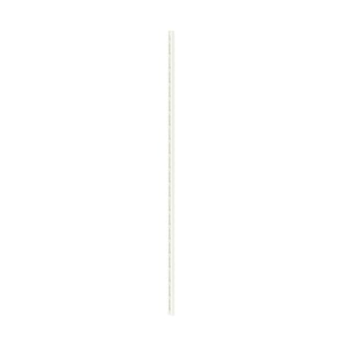 Depicts a BOAXEL wall upright. It is white, made of steel, rectangular, and designed for wall-mounted storage.