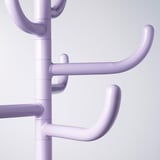 Lavender hat/coat stand, showcasing sturdy hooks and smooth finish, designed for durability and organization.