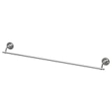 A BROFJÄRDEN chrome towel bar, wall-mounted, with sleek, minimalist design and hidden screws.