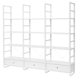 ELVARLI shelving: white, modern, adjustable shelves & drawers