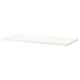 Option: ELVARLI white rectangular shelf, sleek and minimalist design.