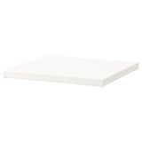 ELVARLI white shelf, sleek and modern, made of recycled materials. Perfect for minimalist decor.