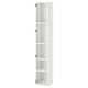 White ENHET tall storage cabinet, four shelves, sleek modern design.