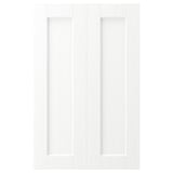 ENKÖPING: white, wooden-look cabinet door, square design, durable foil.