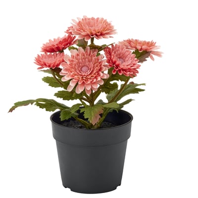 FEJKA Artificial potted plant, in/outdoor/Chrysanthemums pink, 9 cm