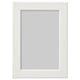 Option: FISKBO white picture frame, simple design, safe for kids, front plastic protection.