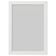 White FISKBO picture frame: modern design, safe for kids, durable fiberboard.