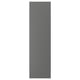 Dark gray rectangular panel, likely a cabinet cover, with smooth finish, plastic edges, and a plain design.