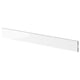 White glossy kitchen plinth, sleek rectangular shape.