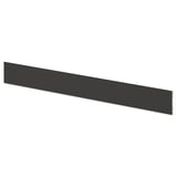 Black kitchen plinth, rectangular, flat surface, made from recycled plastic materials.