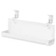 White FÖRSÄSONG cable tray, nylon & steel, adjustable clamps, mesh design.