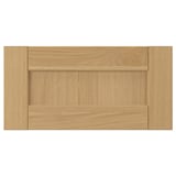 FORSBACKA oak wooden drawer fronts, light brown, panel design.