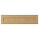 Option: Forsbaka kitchen cabinet front in warm oak wood, featuring beveled drawers, natural oak finish.