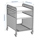 Illustration with measurements for the product: FRYKSÅS.