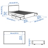 Illustration with measurements for the product: GLADSTAD.