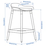 Illustration with measurements for the product: GRÖNSTA.