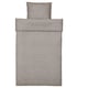 Grey GROVSNÄRJA duvet set, soft brushed cotton, zip cover, envelope pillowcase, warm & cosy.