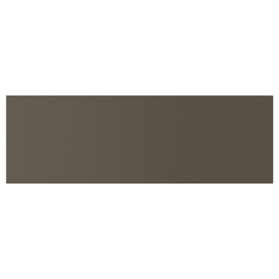 HAVSTORP panel, dark brown, rectangular, smooth.