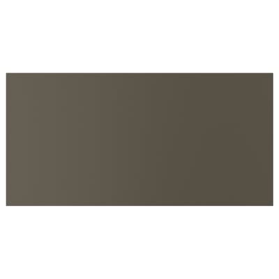 Dark brown HAVSTORP panel, smooth surface, rectangular shape.