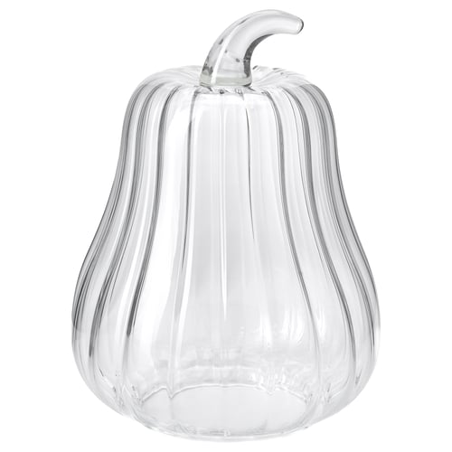 HÖSTAGILLE Glass dome, clear glass, 15 cm
