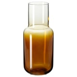 Brown glass vase, classic & elegant, for flowers or display.