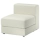 JÄTTEBO 1-seat module with storage, Axvall off-white