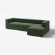 JÄTTEBO 4-seat mod sofa w chaise longue, right/Johanneshov dark green