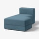 JÄTTEBO Chaise longue module, right, Axvall dark grey-blue
