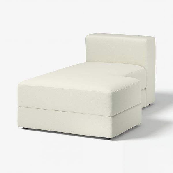 JÄTTEBO Chaise longue module, right, Axvall off-white