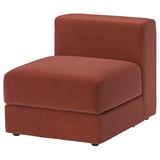 JÄTTEBO Cover 1-seat module with storage, Samsala brown-red