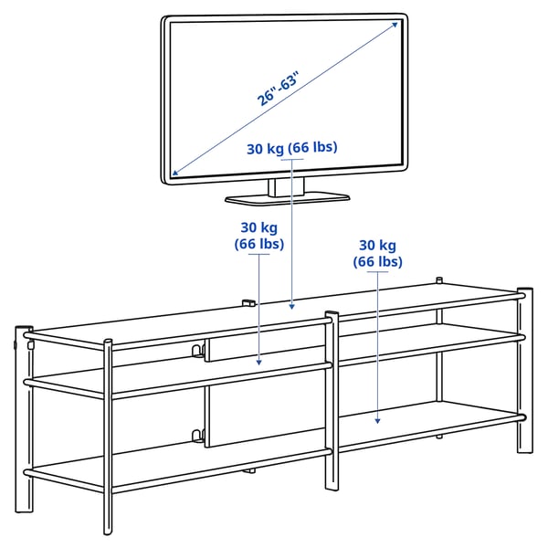 Illustration with measurements for the product: JÄTTESTA.
