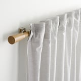 KÄGELKAKTUS Curtain rod set, oak effect, 120-210 cm 28 mm