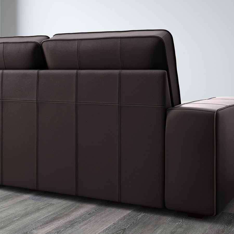 KIVIK corner sofa, 5seat, with chaise longue/Grann/Bomstad dark brown IKEA Belgium