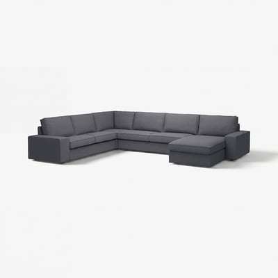 KIVIK Corner sofa, 6-seat w chaise longue