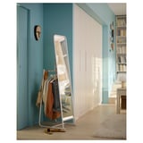 KNAPPER Standing mirror, white, 48x160 cm